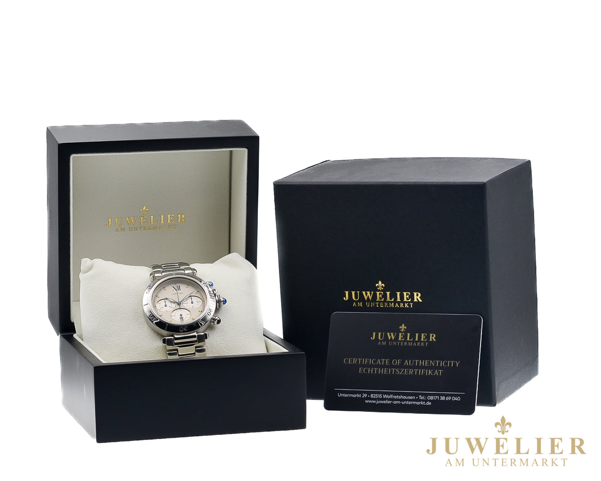 Cartier Pasha I Chronograph I 38 mm I Steel I Quartz I Ref. 4030