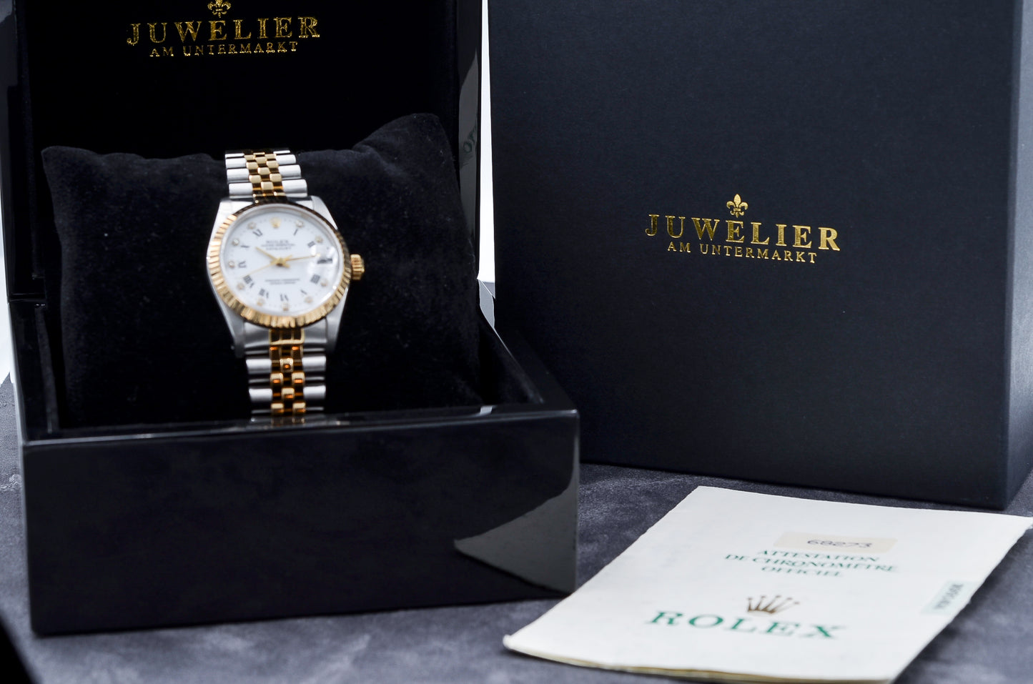 Rolex Datejust 31 I Medium I Diamond Dial I Steel/Gold 18kt. I org. Papers