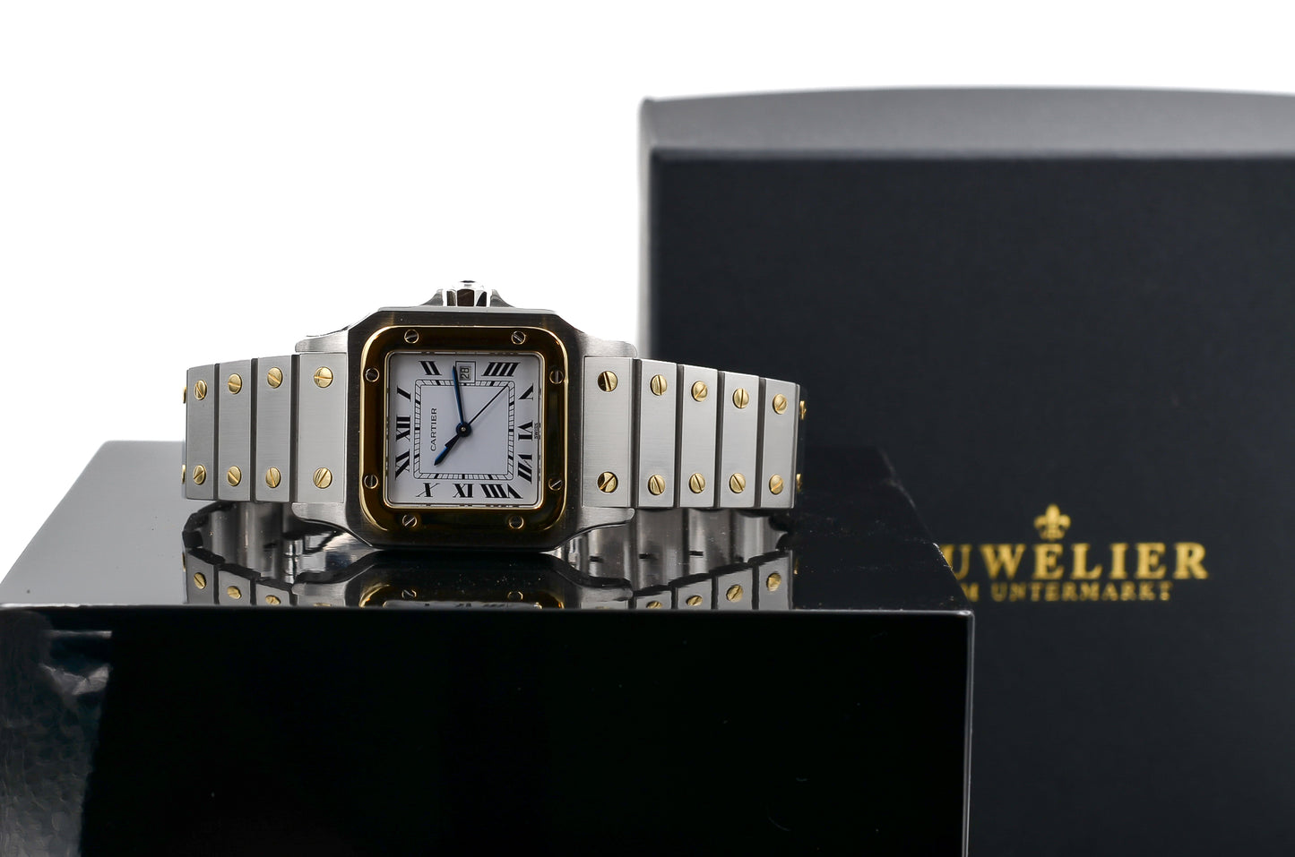 Cartier Santos Caree Steel / Gold 18kt. I Automatik I 2961