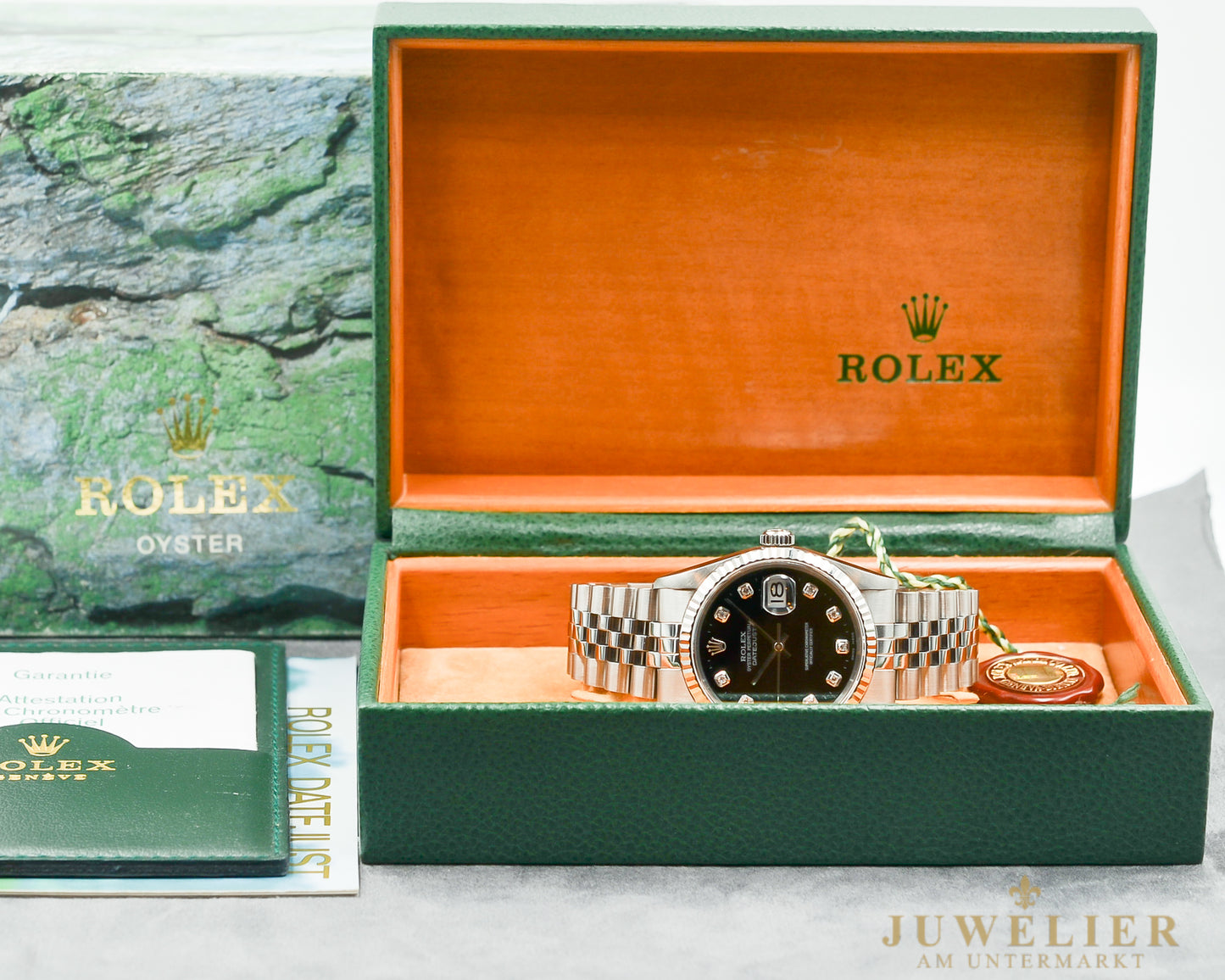 Rolex Datejust 36 I Big Diamond Dial I Jubilee I Box & Papers I 2002 I 16234