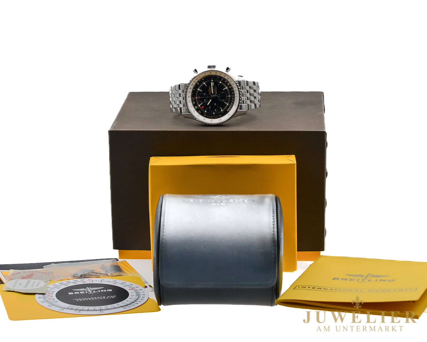 Breitling Navitimer World I Steel I 46mm I Box & DE Papers I Ref. A2432212