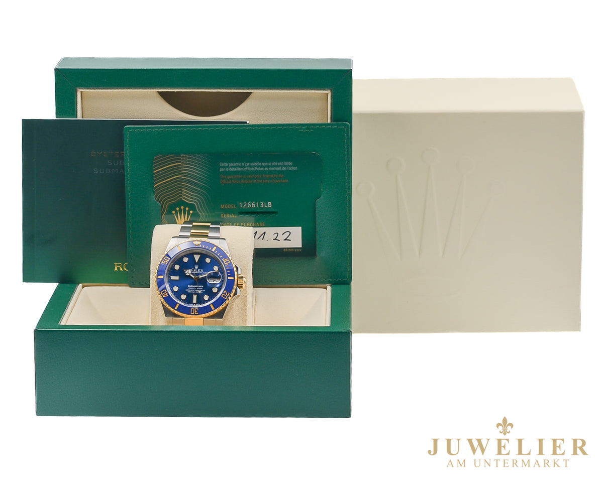 Rolex submariner Date I Bluesy I Box & Papers I Steel / Gold 18kt. I 2021