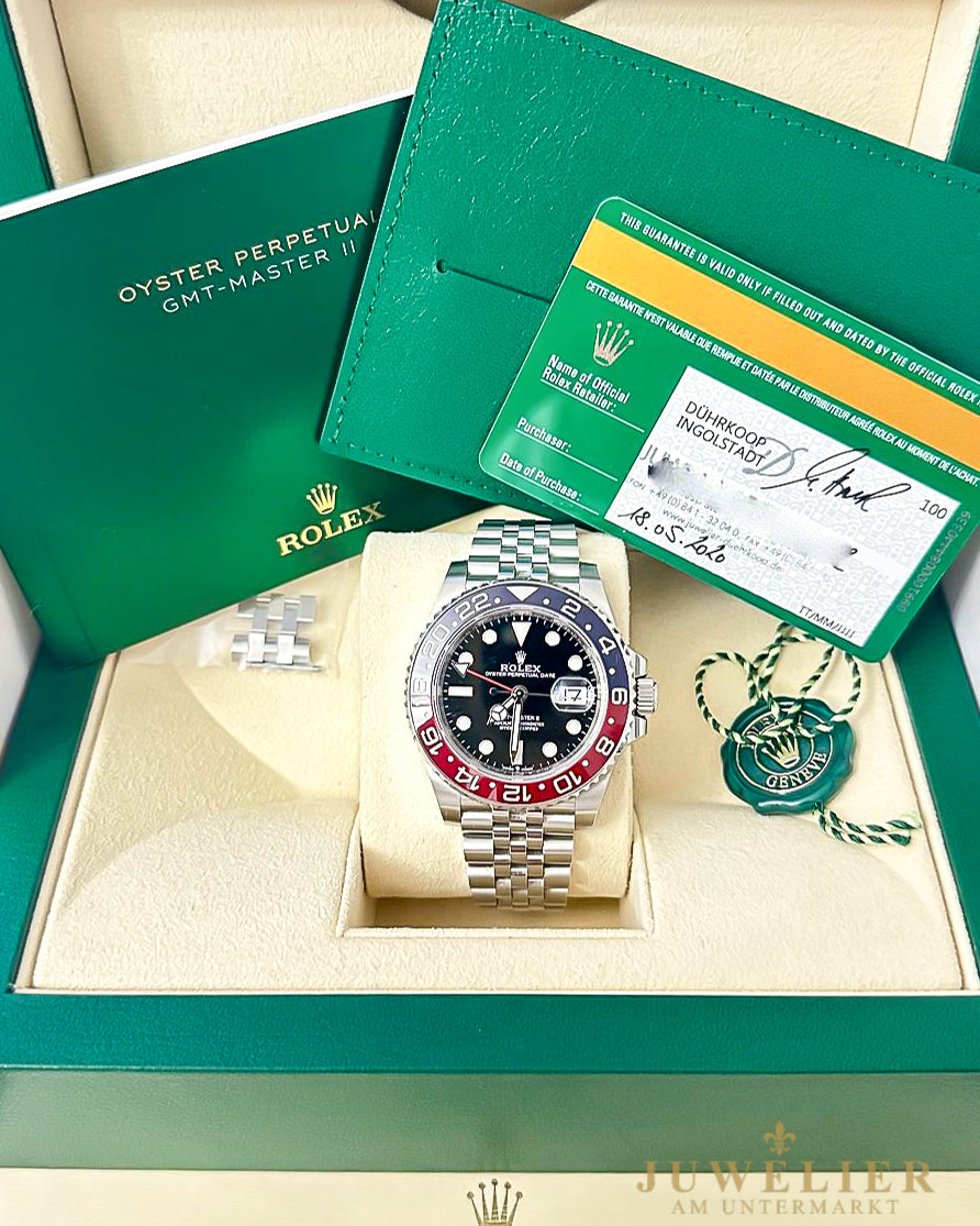 Rolex GMT-Master II I Pepsi I LC 100 I Box & Papers I 2020 I 126710BLRO