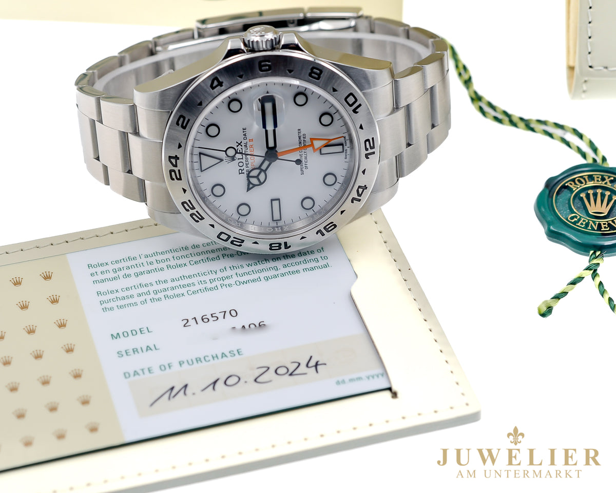 Rolex Explorer II I 42mm I Steel I Rolex CPO Box & Papers I Ref. 216570
