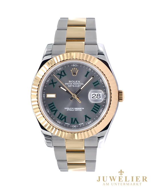 Rolex Datejust II I Wimbledon Dial I Steel / Gold 18kt. I Box & Papers I 2015 Ref. 116333