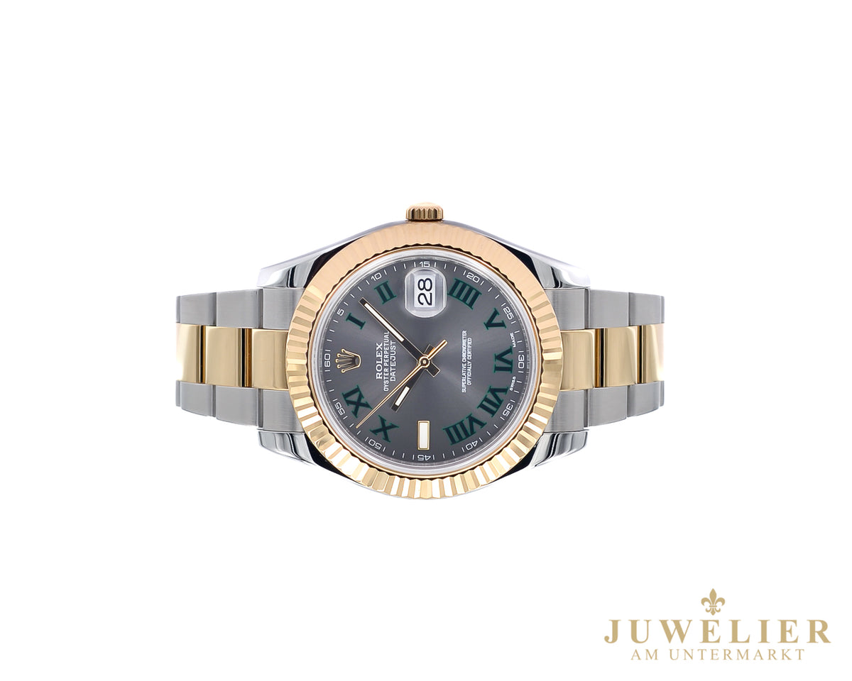 Rolex Datejust II I Wimbledon Dial I Steel / Gold 18kt. I Box & Papers I 2015 Ref. 116333