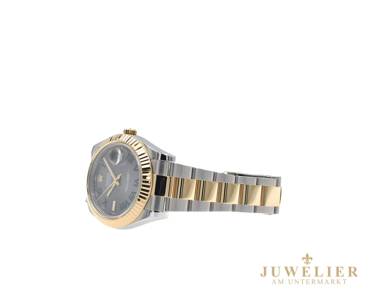 Rolex Datejust II I Wimbledon Dial I Steel / Gold 18kt. I Box & Papers I 2015 Ref. 116333