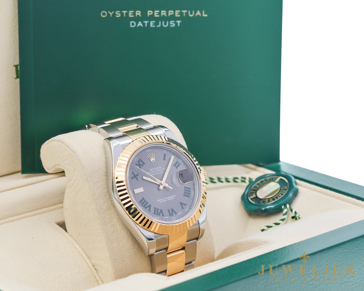 Rolex Datejust II I Wimbledon Dial I Steel / Gold 18kt. I Box & Papers I 2015 Ref. 116333
