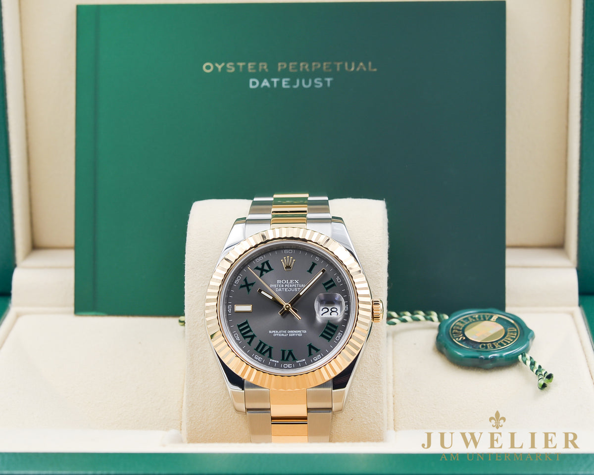 Rolex Datejust II I Wimbledon Dial I Steel / Gold 18kt. I Box & Papers I 2015 Ref. 116333
