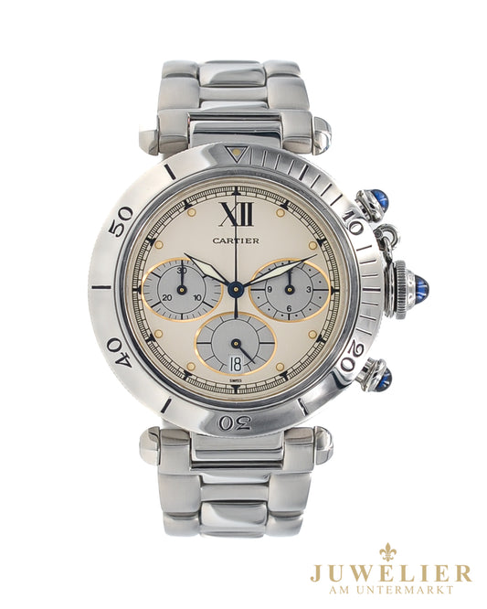 Cartier Pasha I Chronograph I 38 mm I Steel I Quartz I Ref. 4030