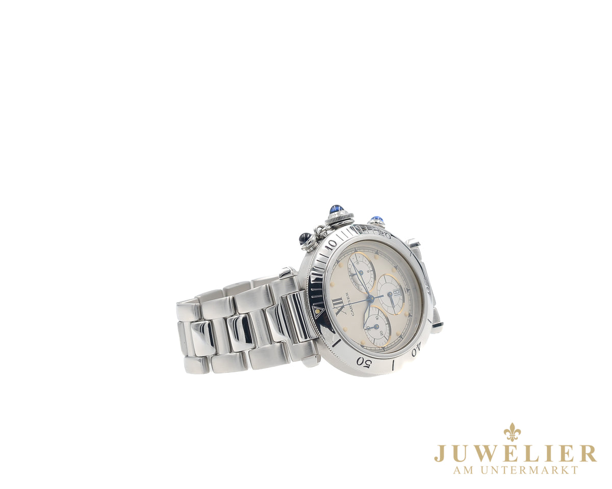 Cartier Pasha I Chronograph I 38 mm I Steel I Quartz I Ref. 4030