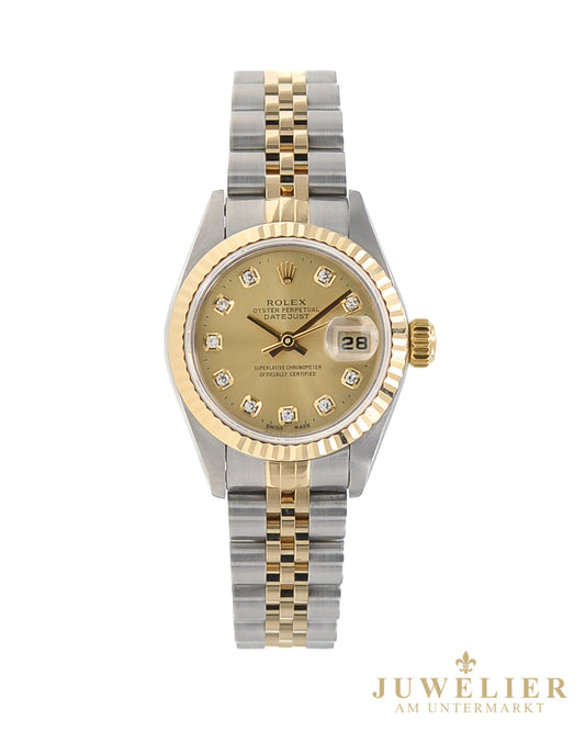 Rolex Lady Datejust I 26mm I Steel Gold 18kt. Jubilee I Diamond Dial I Box & Papers I 2003 I 79173