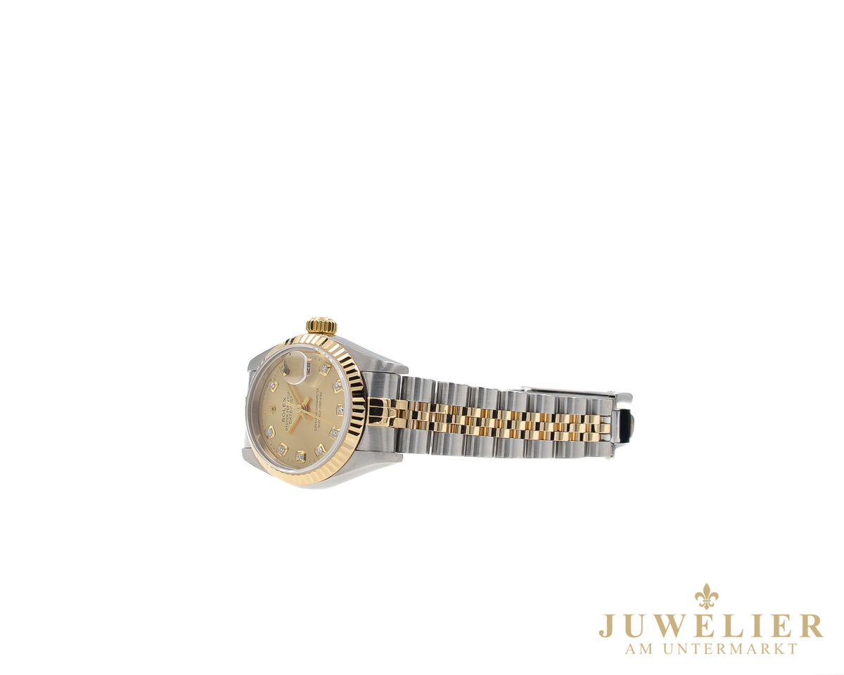 Rolex Lady Datejust I 26mm I Steel Gold 18kt. Jubilee I Diamond Dial I Box & Papers I 2003 I 79173
