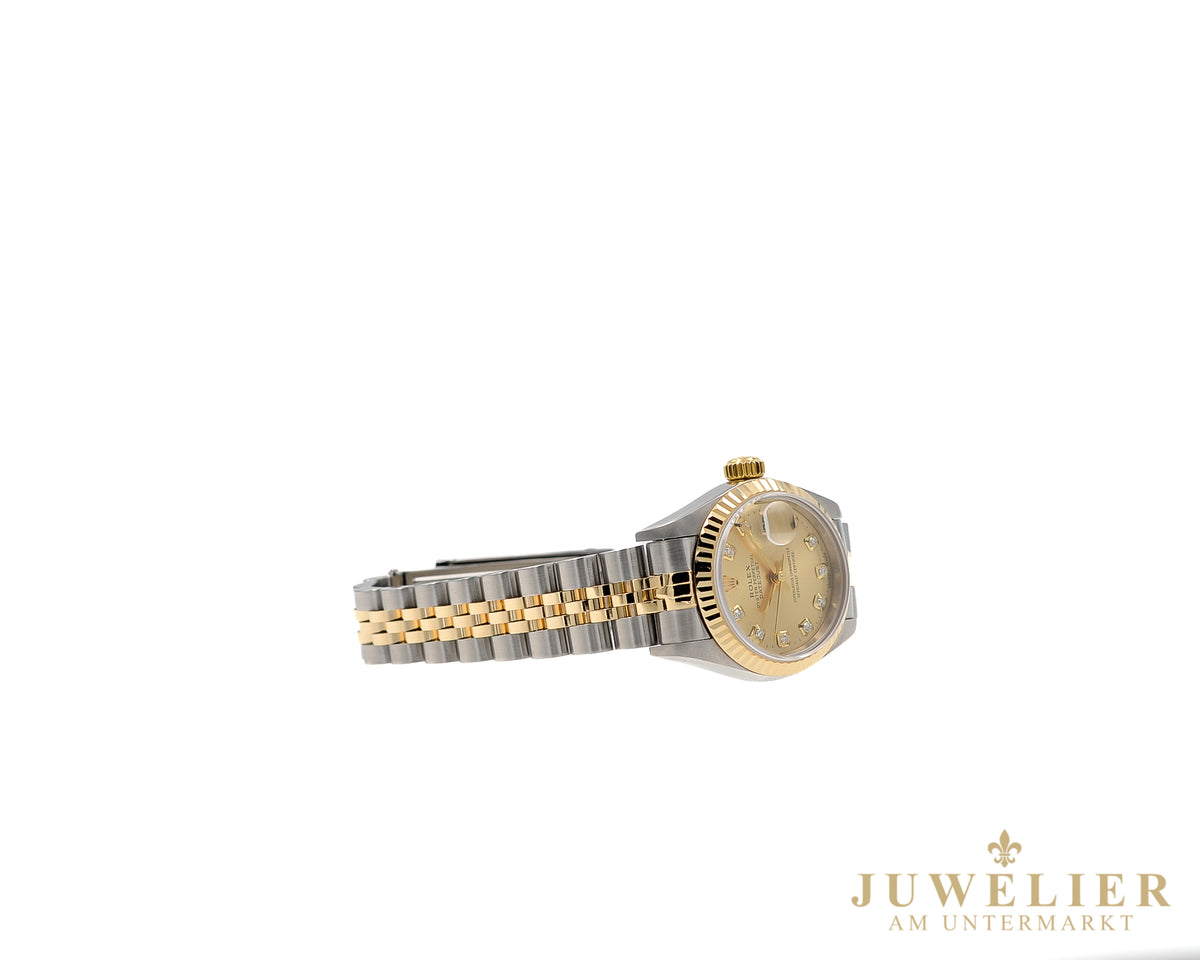 Rolex Lady Datejust I 26mm I Steel Gold 18kt. Jubilee I Diamond Dial I Box & Papers I 2003 I 79173