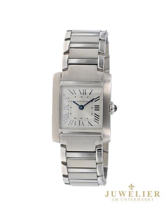 Cartier Tank Francaise SM I New Cartier Service I Steel I Ref. WSTA0065