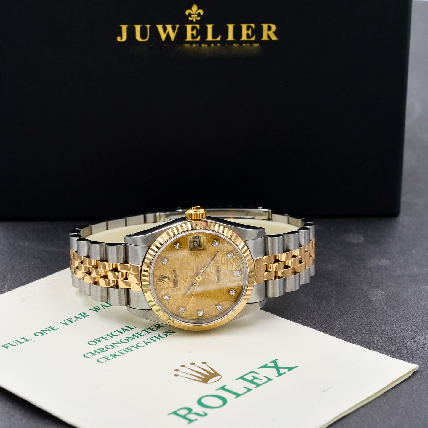 Rolex Datejust 31 I Medium I Diamond Dial I org. Papers I 68273