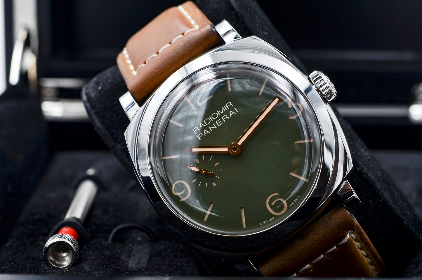 Panerai Radiomir 45mm I Green Dial I Automatik I  PAM 00995 I org. Box