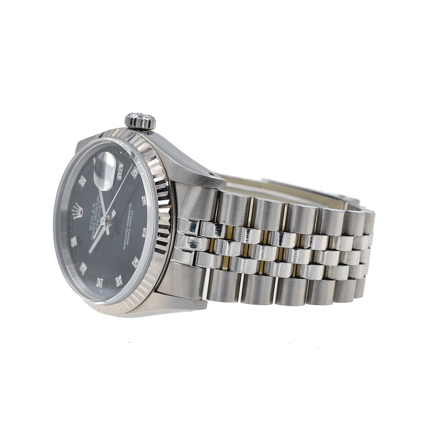 Rolex Datejust 36 Black Diamond Dial I org. Papers I Jubilee I 16234 I 1994