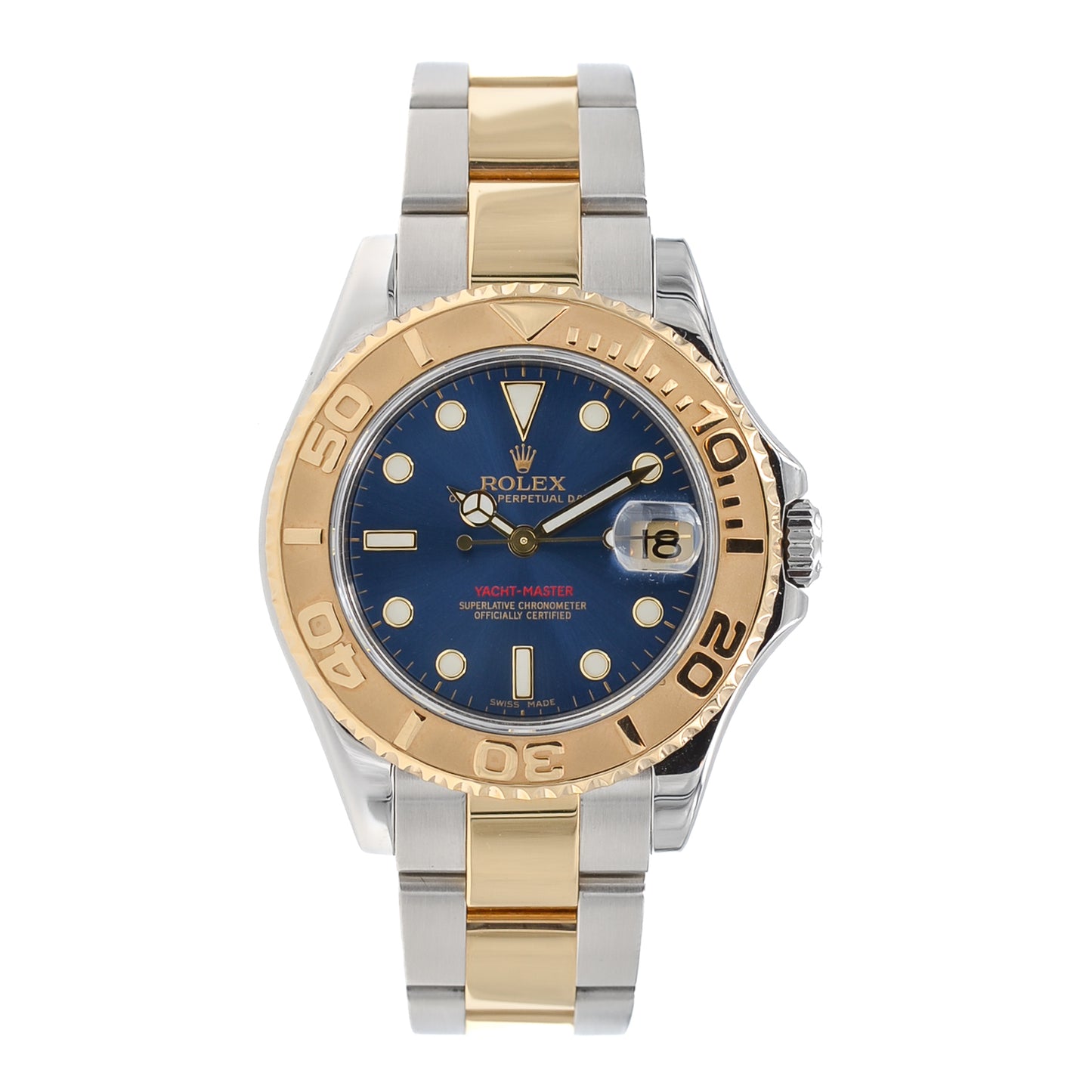 Rolex Yacht-Master I Medium I Blue Dial I org. Papers I 168623 I 2003