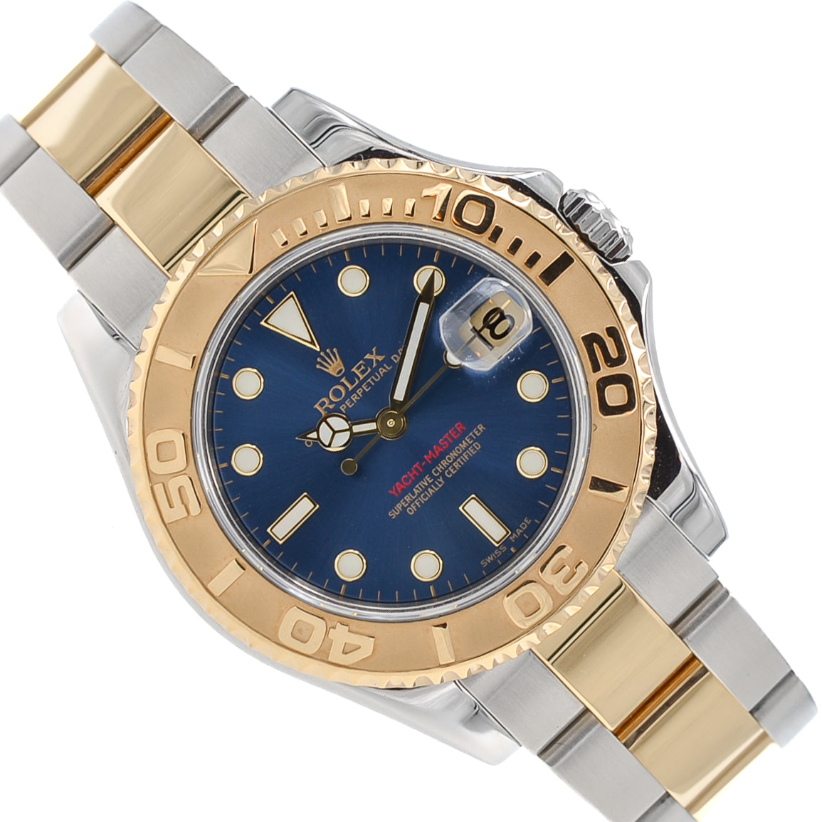 Rolex Yacht-Master I Medium I Blue Dial I org. Papers I 168623 I 2003