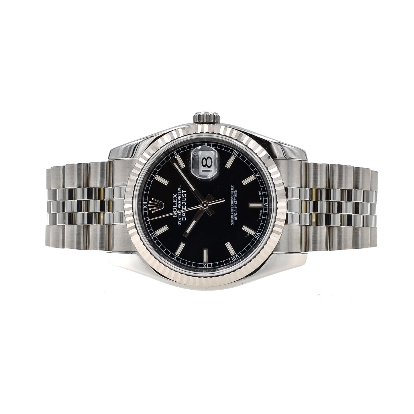 Rolex Datejust 36 I Weißgold Bezel I Jubilee I org. Papers I 116234 I 2006