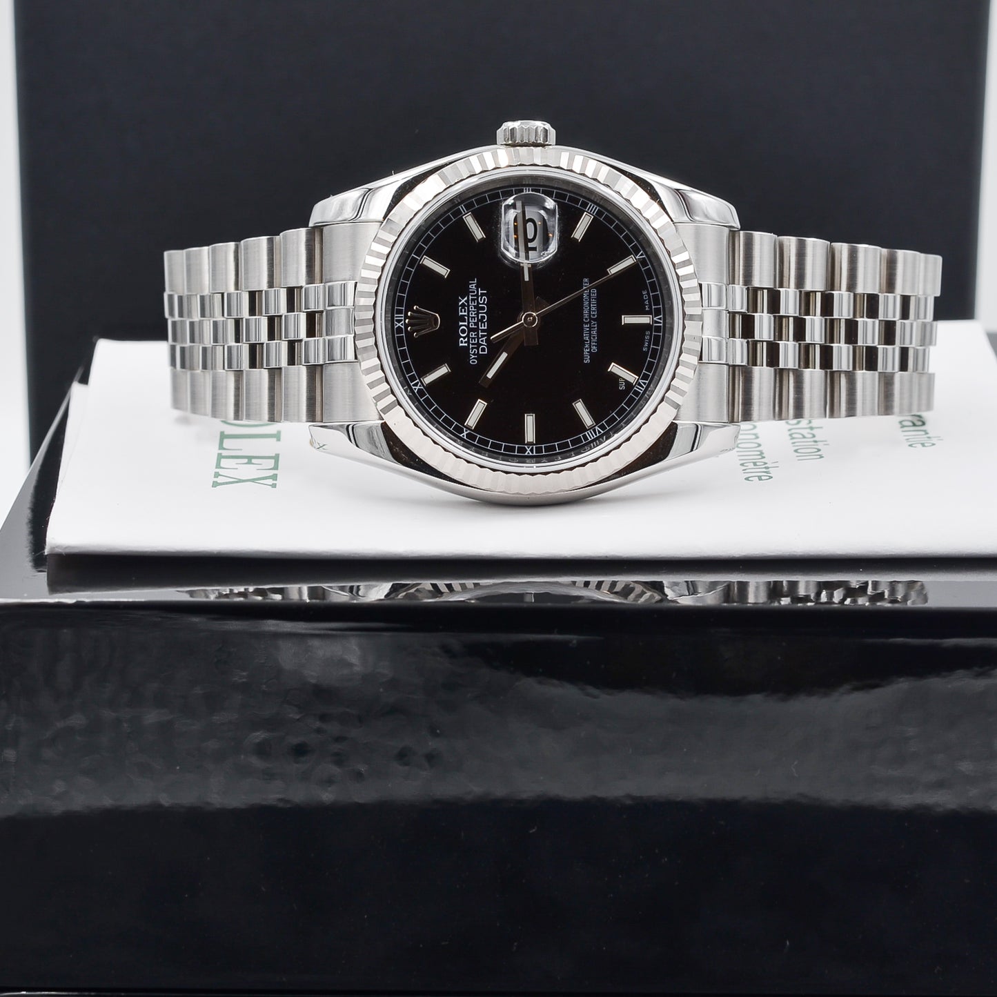 Rolex Datejust 36 I Weißgold Bezel I Jubilee I org. Papers I 116234 I 2006