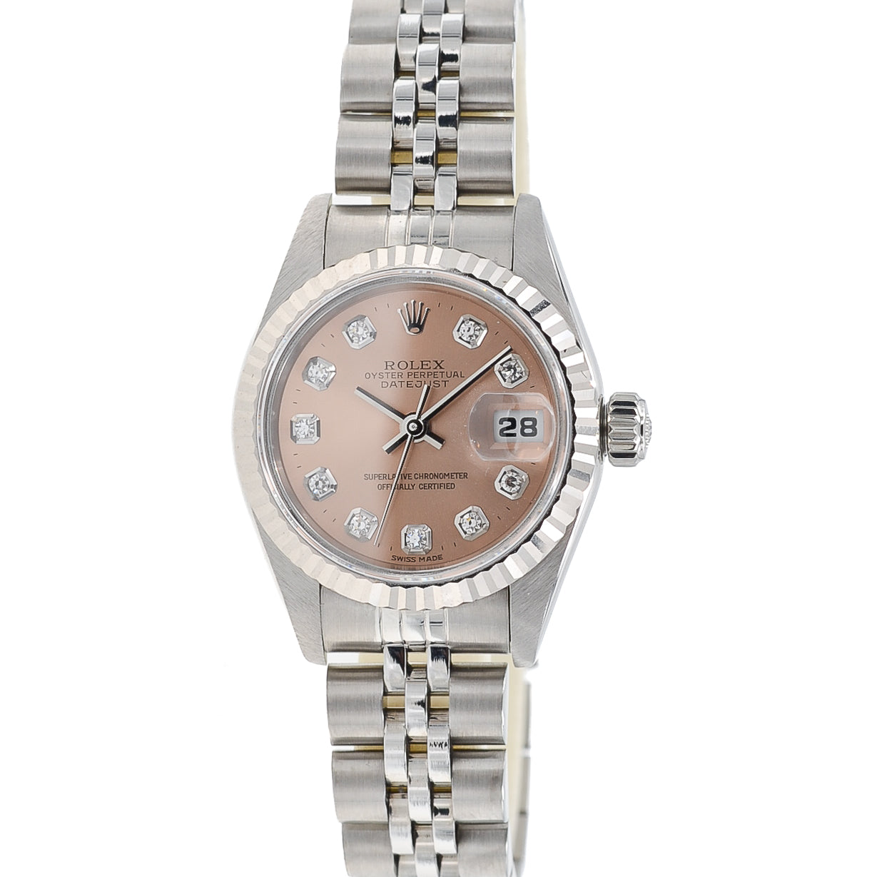 Rolex Lady Datejust 26 I Pink Diamond Dial I Jubilee I org. Papers I 69174 I