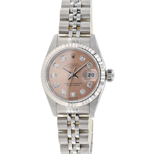 Rolex Lady Datejust 26 I Pink Diamond Dial I Jubilee I org. Papers I 69174 I