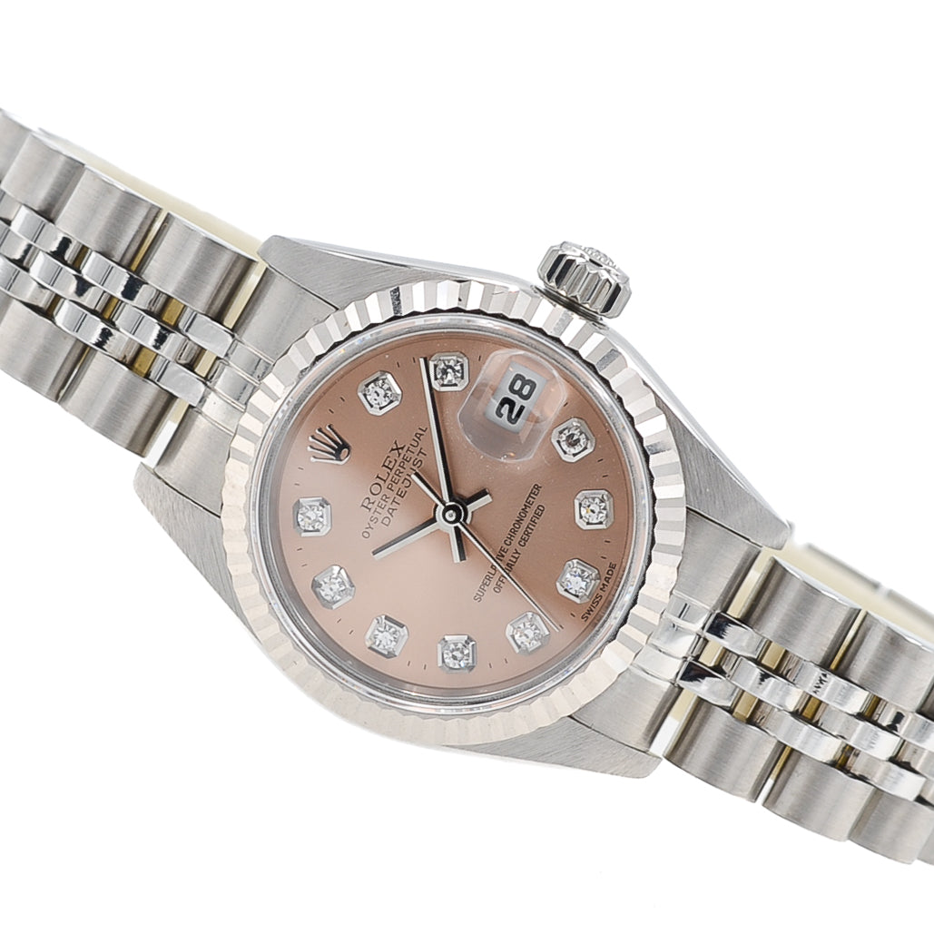 Rolex Lady Datejust 26 I Pink Diamond Dial I Jubilee I org. Papers I 69174 I