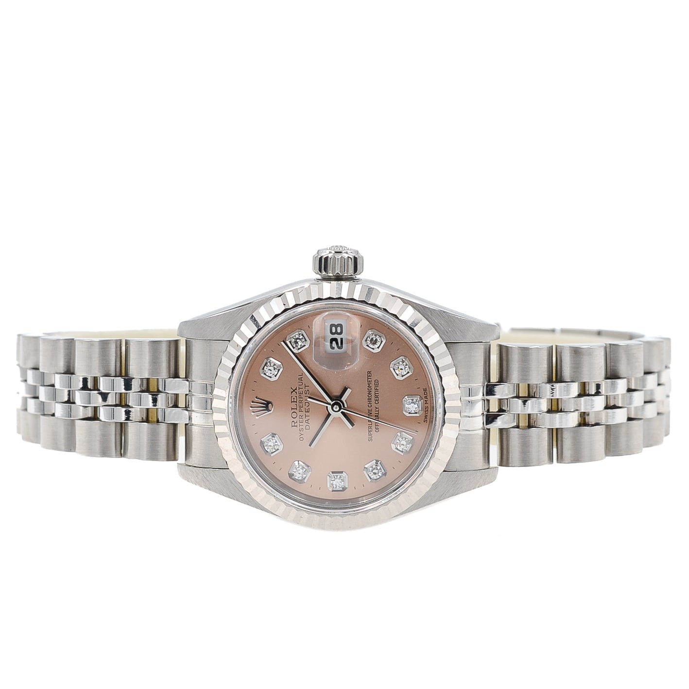 Rolex Lady Datejust 26 I Pink Diamond Dial I Jubilee I org. Papers I 69174 I