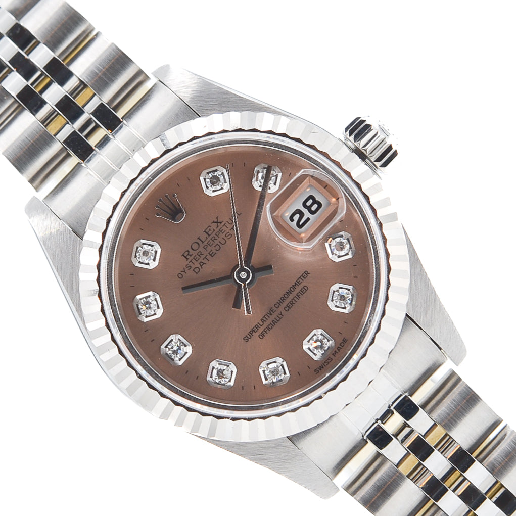 Rolex Lady Datejust 26 I Pink Diamond Dial I Jubilee I org. Papers I 69174 I
