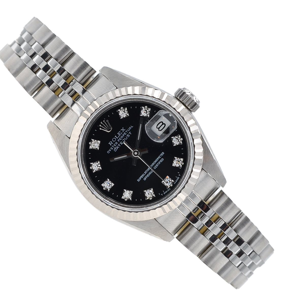 Rolex Lady Datejust 26 I Black Diamond Dial I org. Papers I 69174