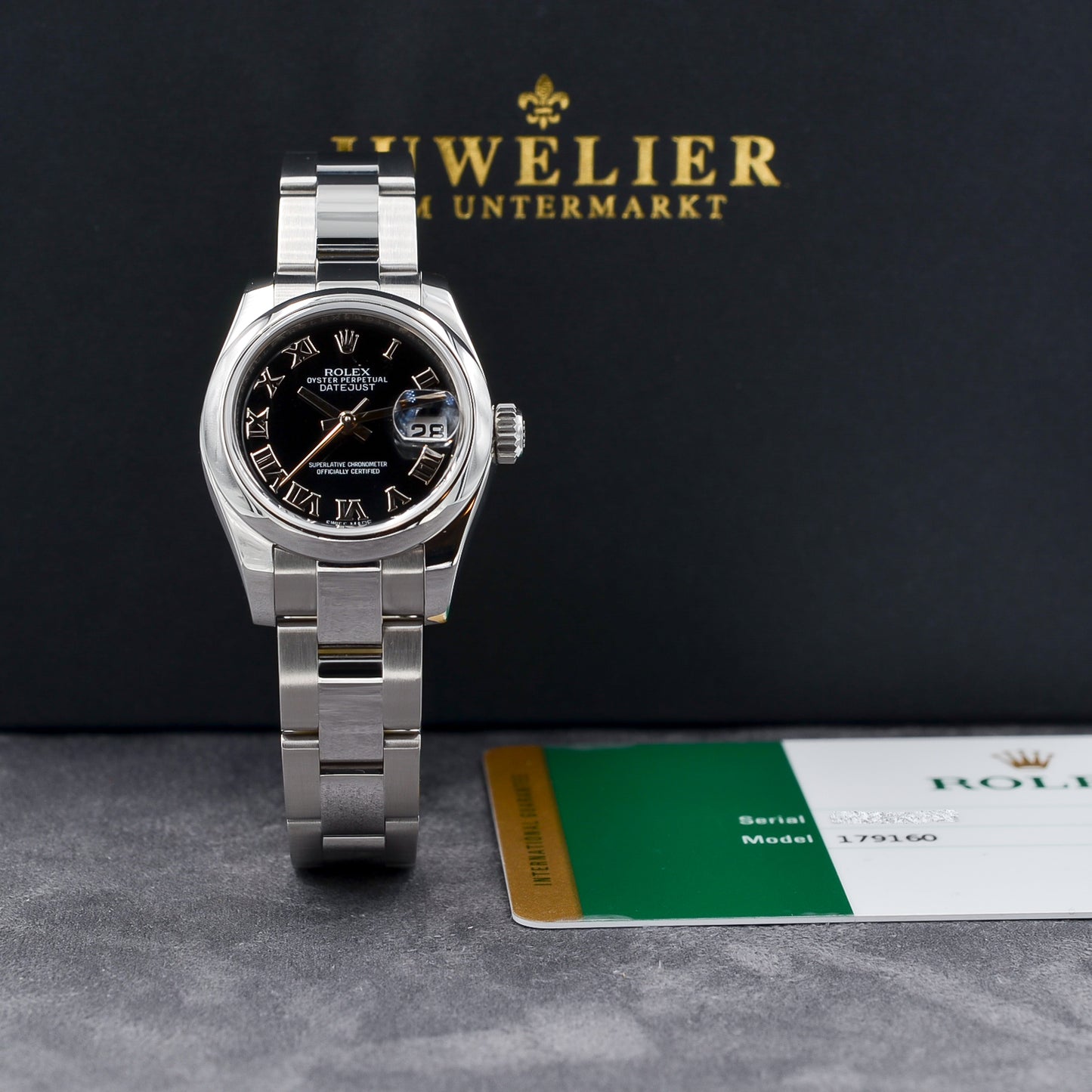 Rolex Lady Datejust 26 I Black Dial I Ref. 179160 I Papers I 2016