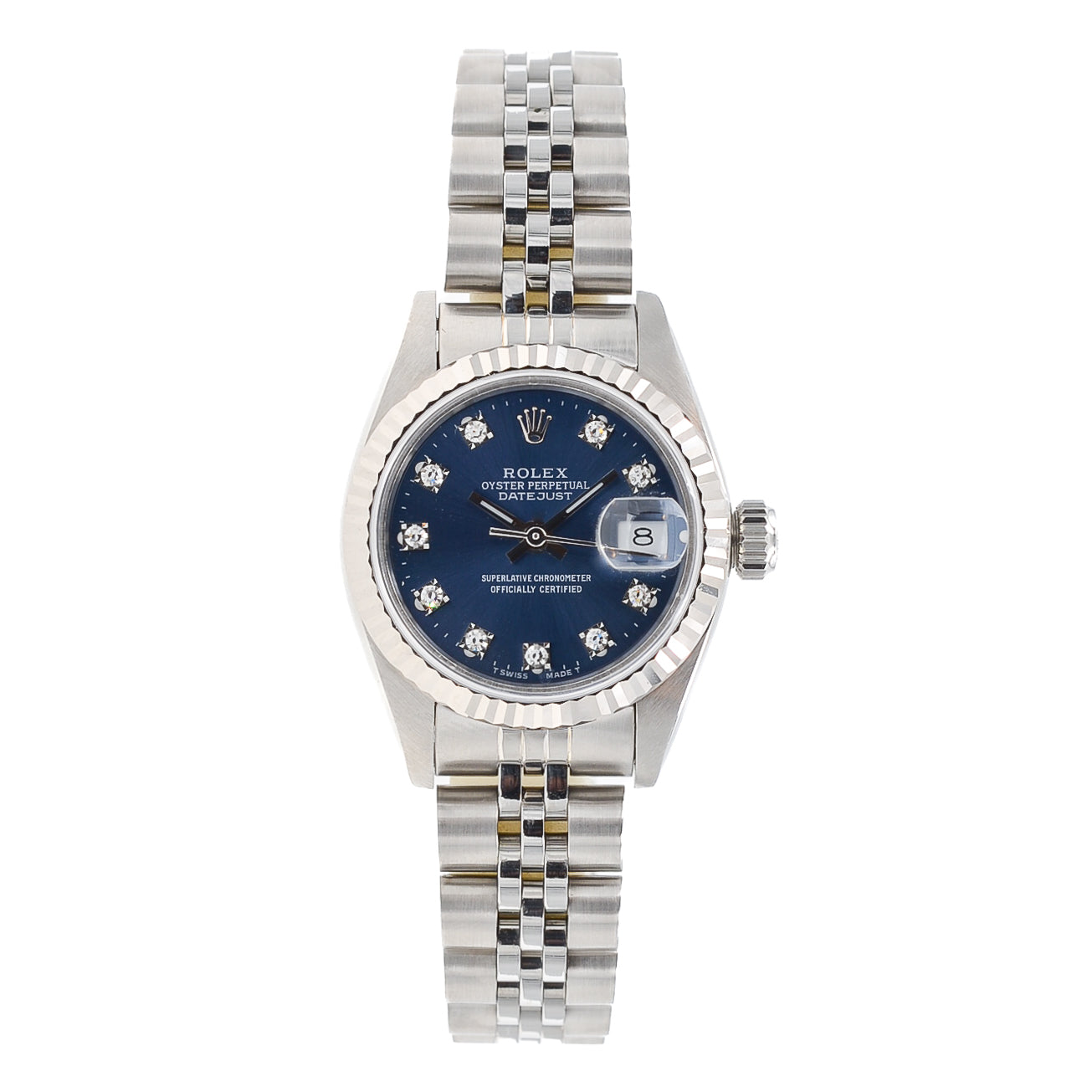 Rolex Lady Datejust 26 I Blue Diamond Dial I org. Papers I 69174
