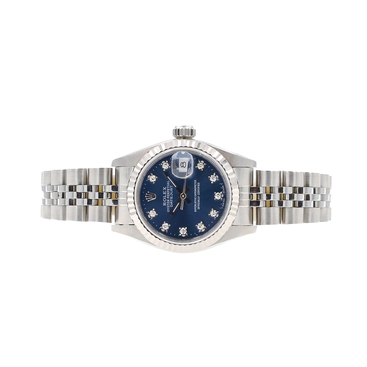 Rolex Lady Datejust 26 I Blue Diamond Dial I org. Papers I 69174