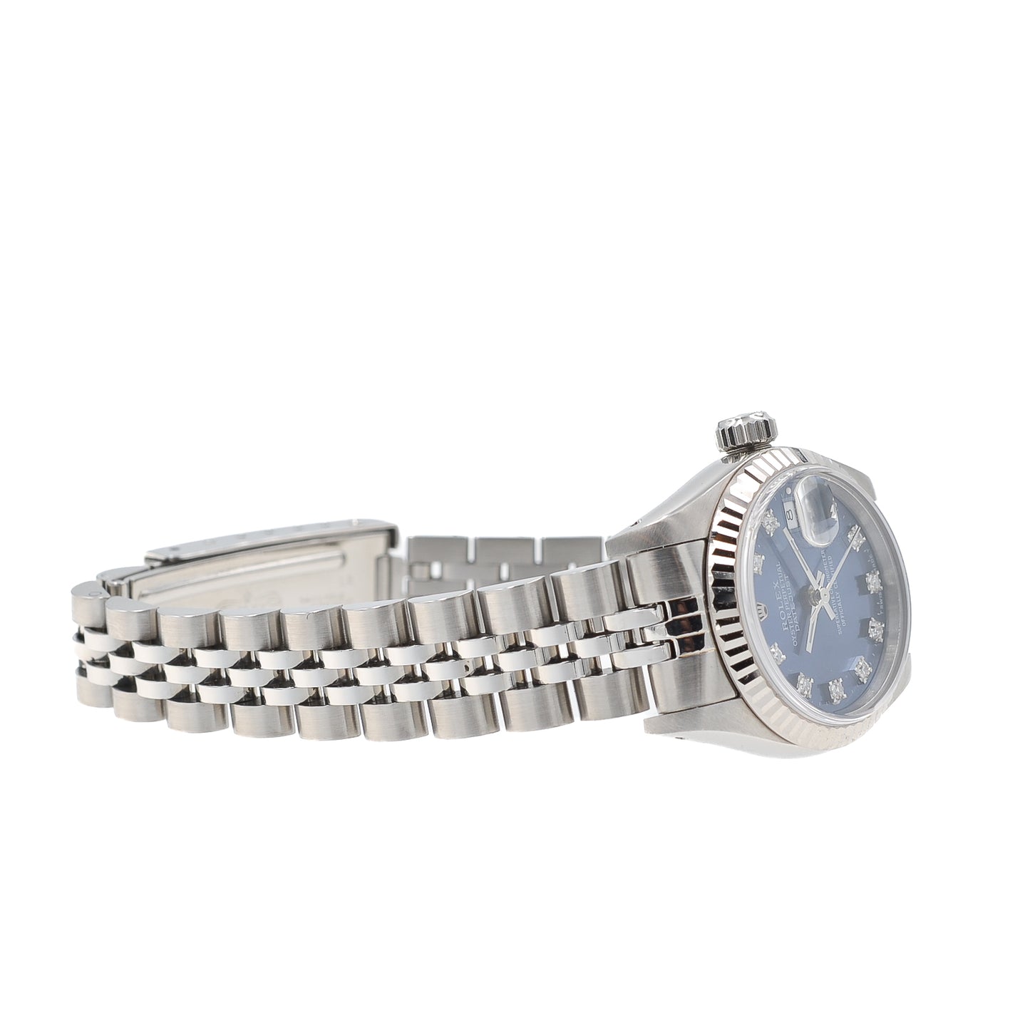 Rolex Lady Datejust 26 I Blue Diamond Dial I org. Papers I 69174