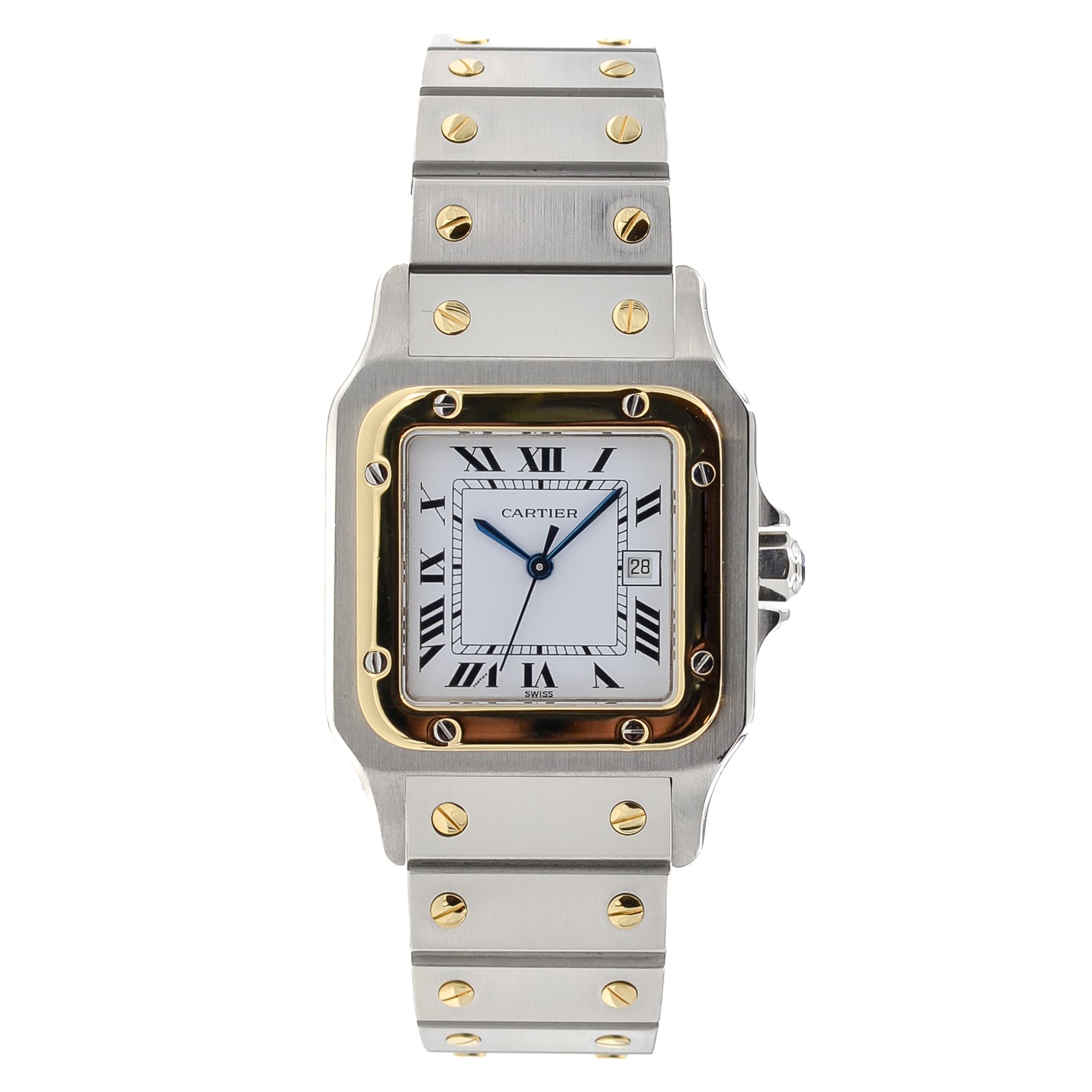 Cartier Santos Caree Steel / Gold 18kt. I Automatik I 2961