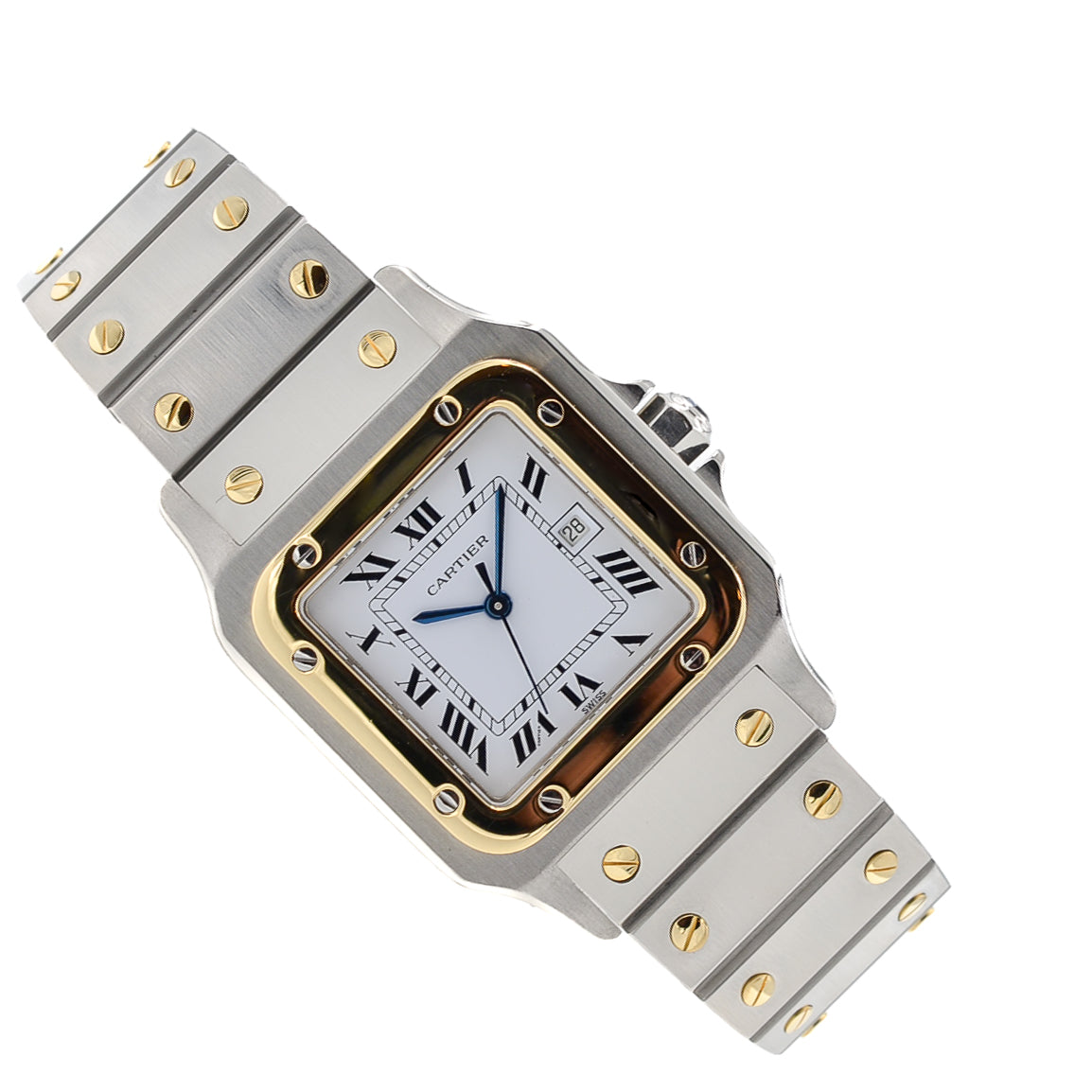 Cartier Santos Caree Steel / Gold 18kt. I Automatik I 2961