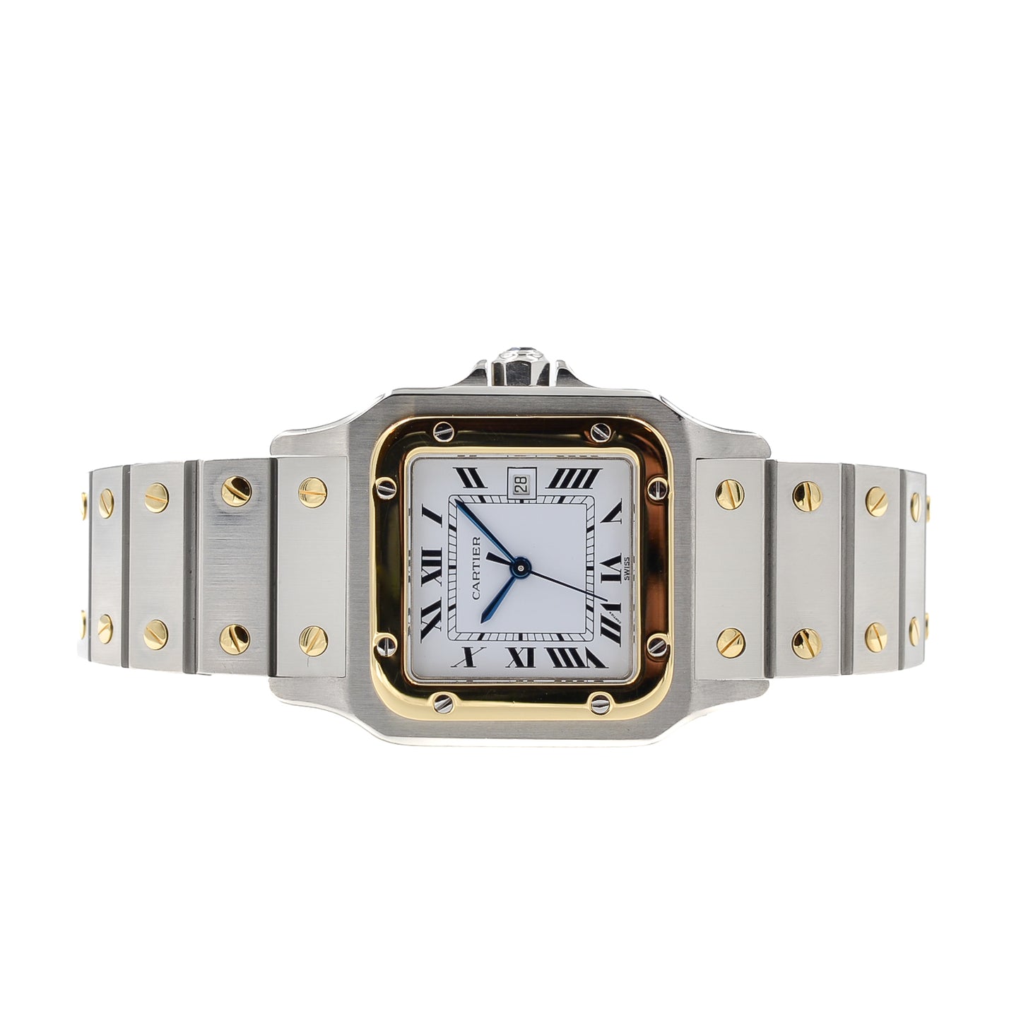 Cartier Santos Caree Steel / Gold 18kt. I Automatik I 2961