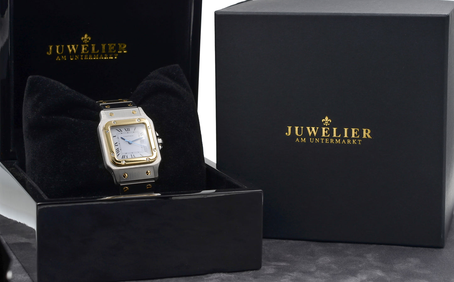 Cartier Santos Caree Steel / Gold 18kt. I Automatik I 2961