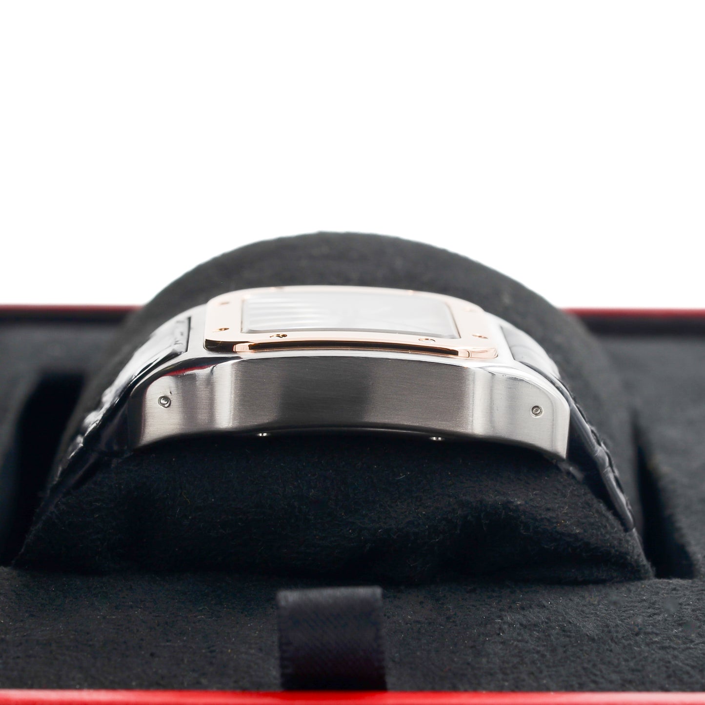 Cartier Santos 100 I Medium I Rosegold Bezel 18kt. I Box & Papers