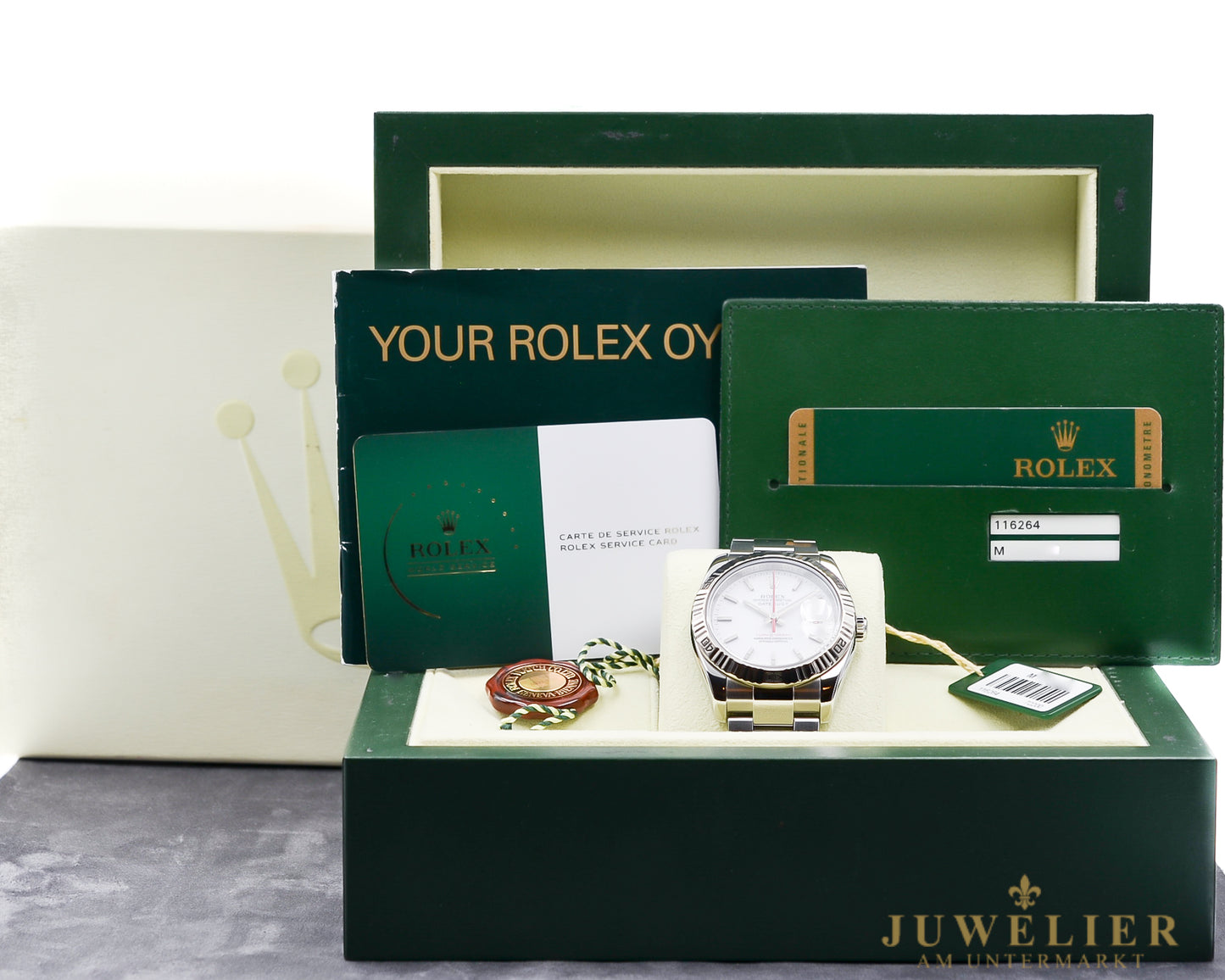 Rolex Datejust 36 Turn O Graph I Rolex Service I Box & Papers I 2009 I 116264