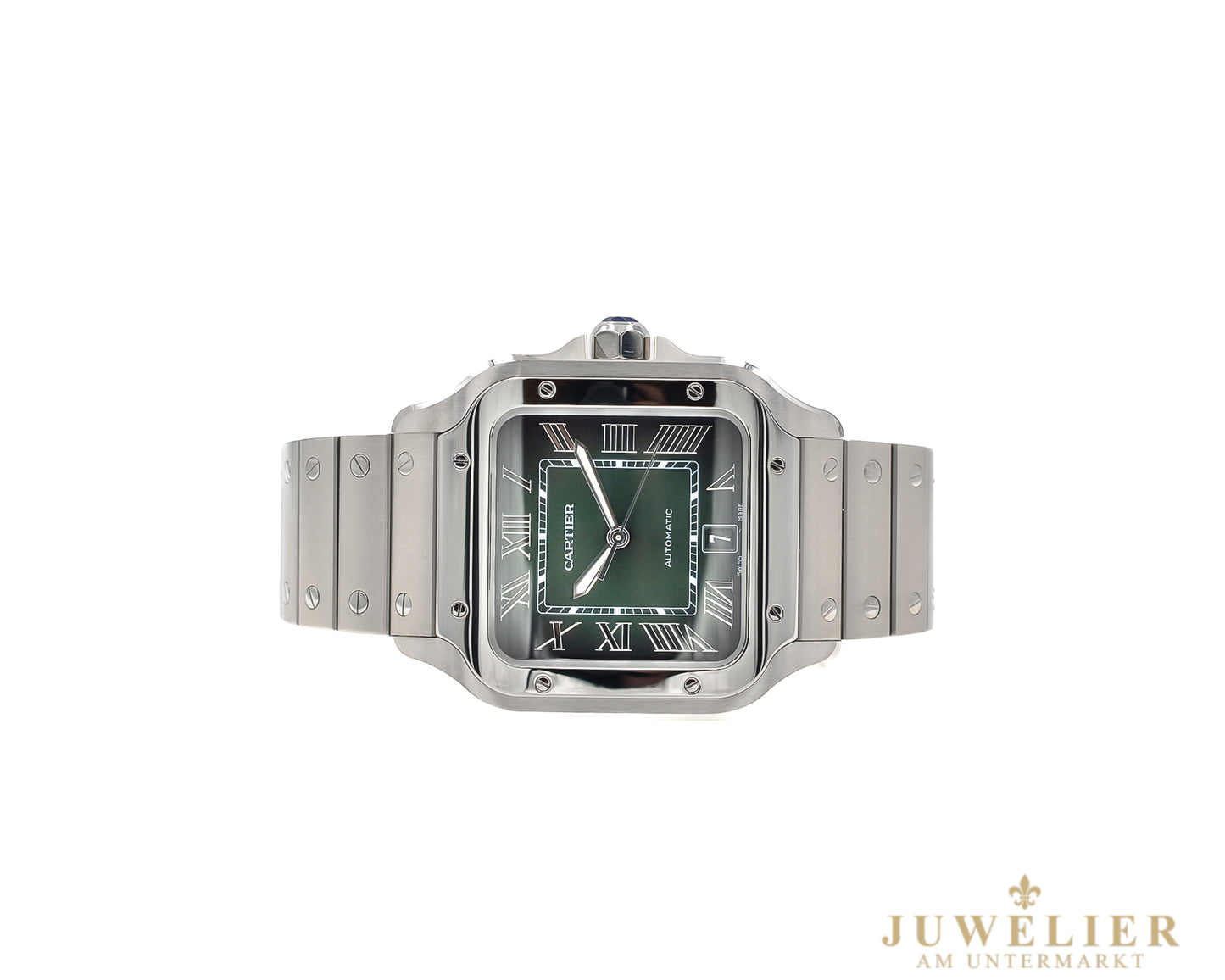 Cartier Santos XL I GREEN Dial I Box & Papers I 2023 I WSSA0062
