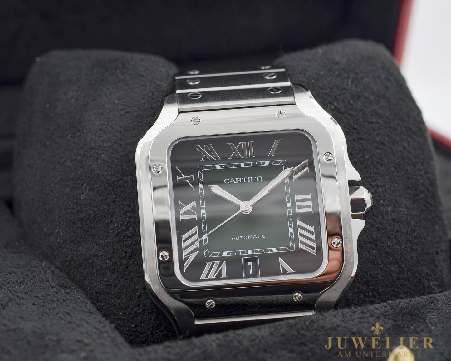 Cartier Santos XL I GREEN Dial I Box & Papers I 2023 I WSSA0062