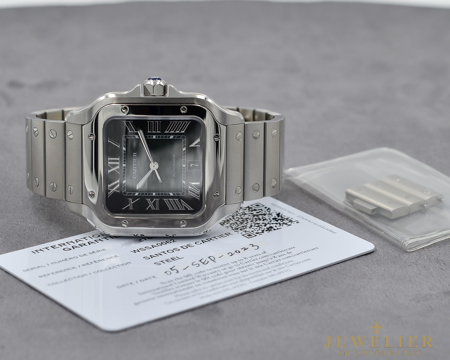 Cartier Santos XL I GREEN Dial I Box & Papers I 2023 I WSSA0062