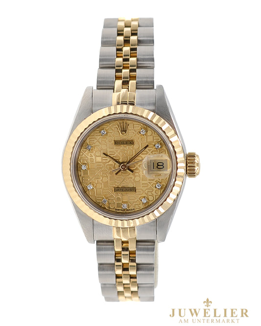 Rolex Lady Datejust 26 I Box & Papiere I Diamond Dial I Jubilee