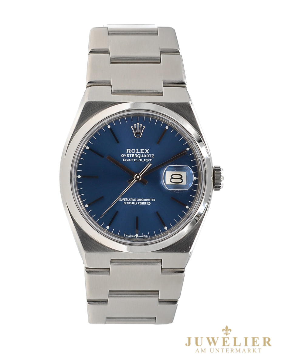 Rolex Datejust Oysterquartz I Blue Dial I Box & Papers I Ref. 17000