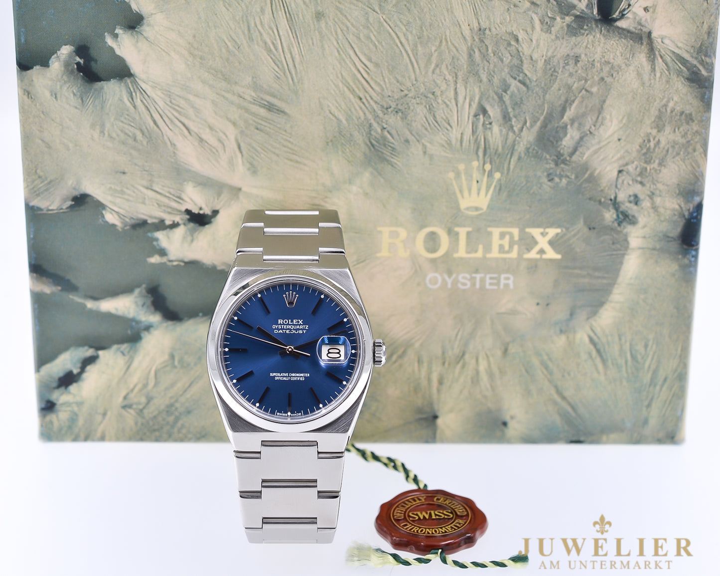 Rolex Datejust Oysterquartz I Blue Dial I Box & Papers I Ref. 17000