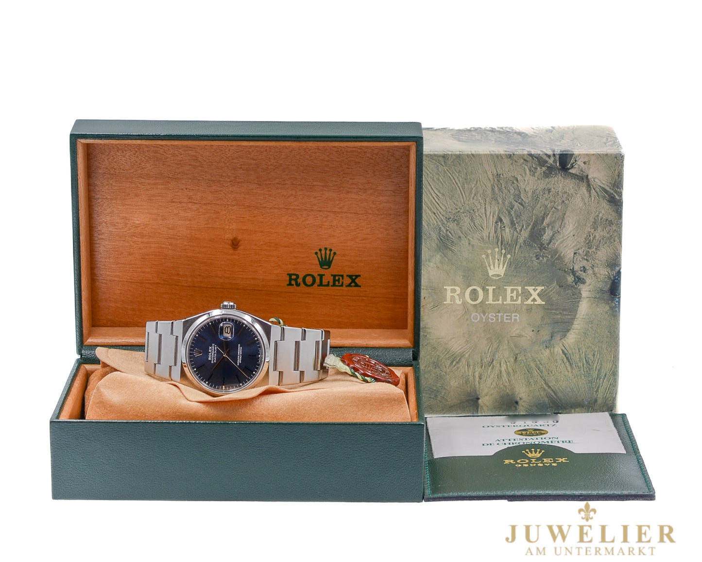 Rolex Datejust Oysterquartz I Blue Dial I Box & Papers I Ref. 17000