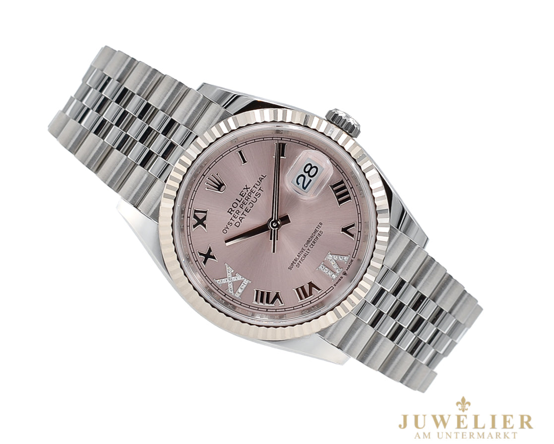 Rolex Datejust 36 I Pink Diamond Dial I Jubilee I Box & Papers I 2024 I 126234